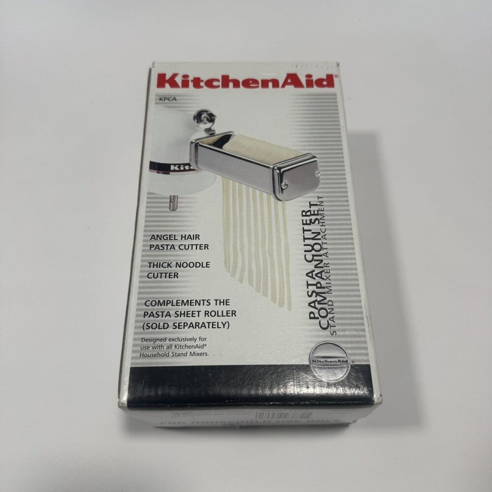 KitchenAid KPCA Pasta Cutter Companion Set Angel Hair Thick Noodle Italy
